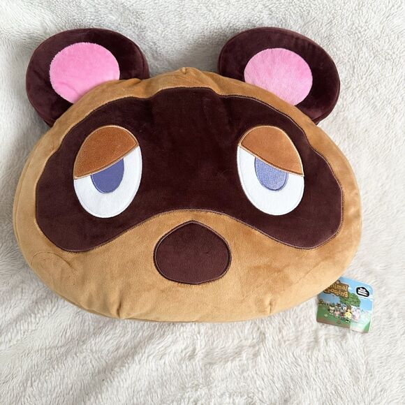 Animal Crossing Club Mochi Mochi 15" Tom Nook Super Soft Plush Pillow Tomy - Picture 1 of 6